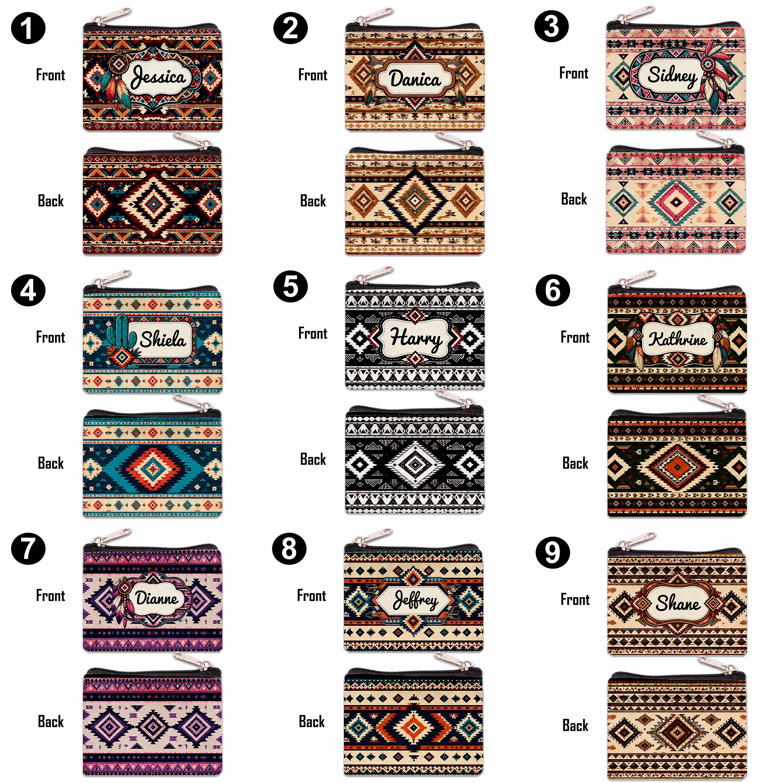 Aztec Collection - Personalized Coinpurse - Gift, Giveaways and Souvenir