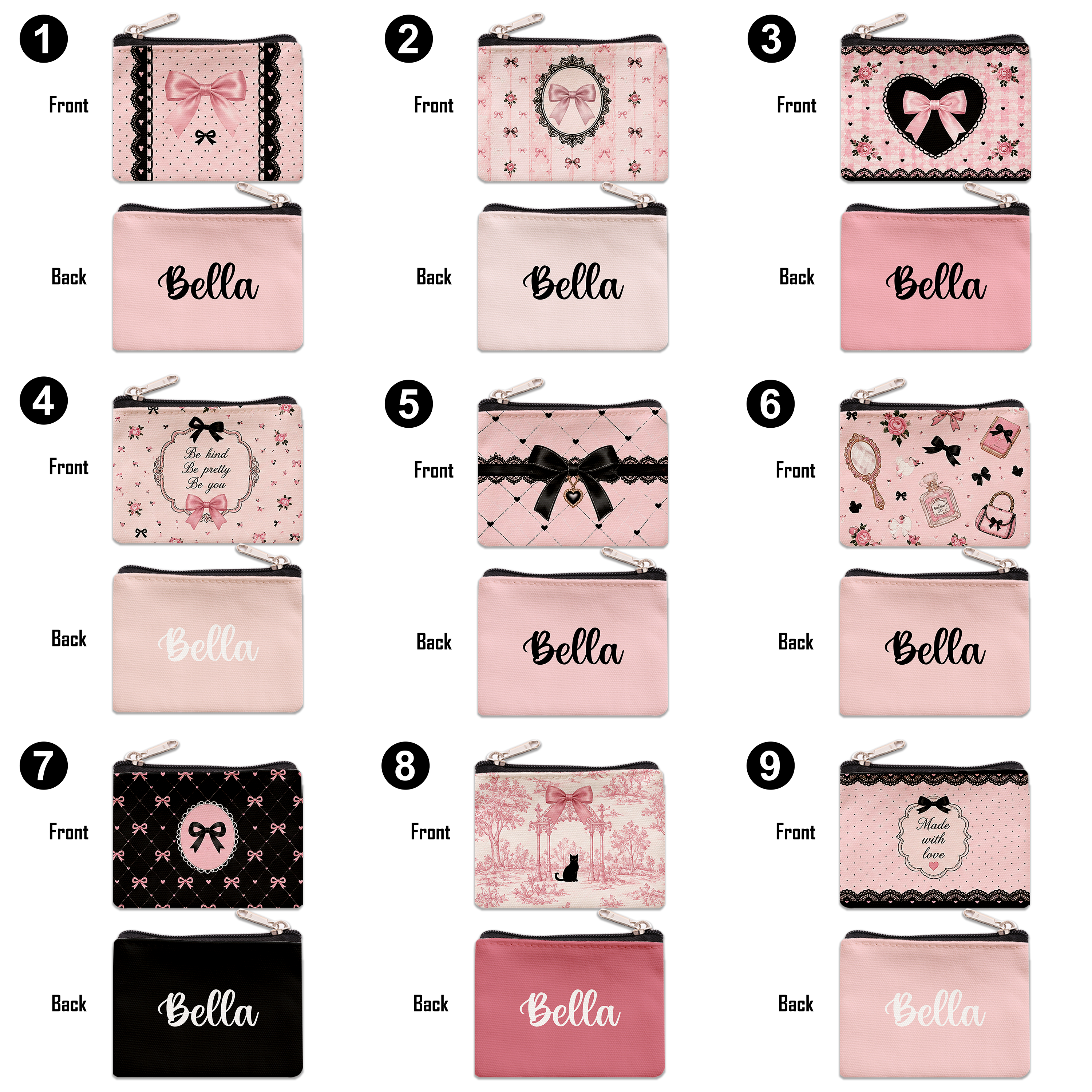 Coquette Collection - Personalized Coinpurse - Gift, Giveaways and Souvenir